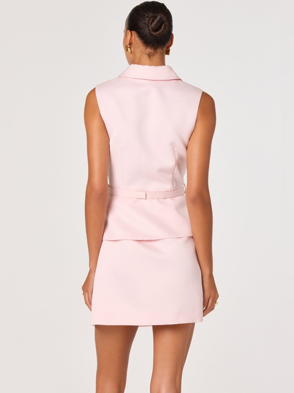 NWT ASTR Jamia Peplum Button-Front Mini Dress Size Small - Picture 2 of 8